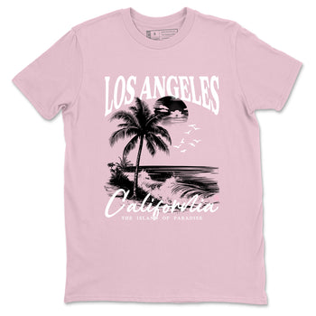 Sneaker match tees – Sneaker Tees To Match Air Jordan 5 35th Anniversary Shoes – Los Angeles California Tee Pink 2