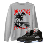 5s Black Metallic Reimagined shirts to match jordans Los Angeles California best t shirts to wear with jordans AJ5 Retro OG Reimagined match shoes to clothes SNRT Sneaker Tees unisex cotton Heather Grey 1 shirts