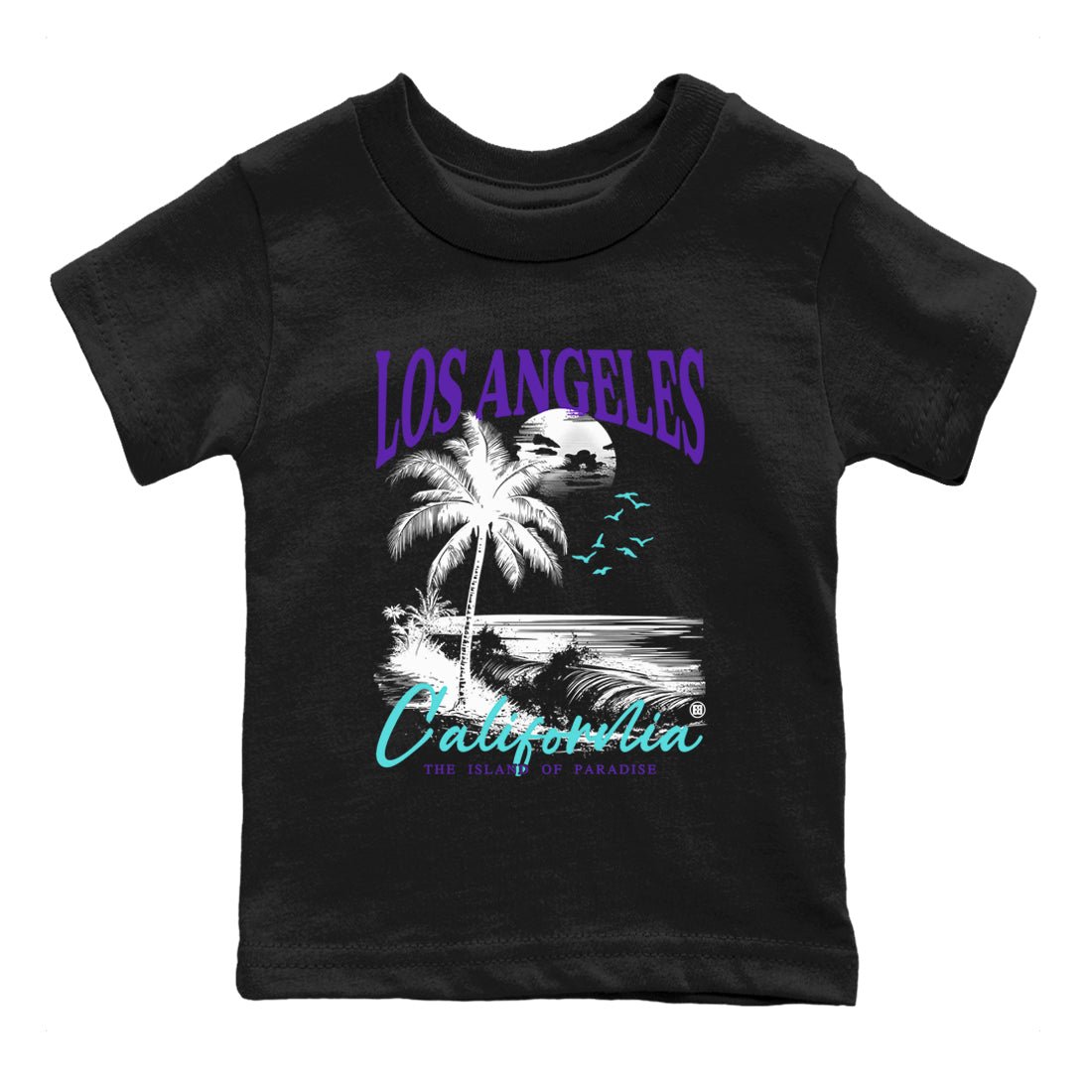 5s Grape shirts to match jordans Los Angeles California best t shirts to wear with jordans AJ 5 OG Grape match shoes to clothes SNRT Sneaker Tees Youth Baby Black 2 tee