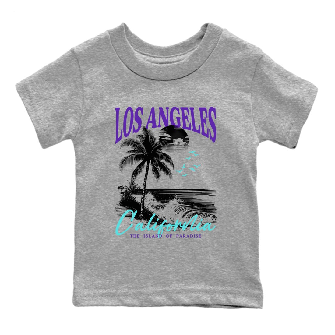 5s Grape shirts to match jordans Los Angeles California best t shirts to wear with jordans AJ 5 OG Grape match shoes to clothes SNRT Sneaker Tees Youth Baby Heather Grey 2 tee