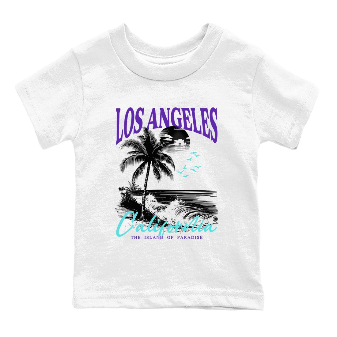 5s Grape shirts to match jordans Los Angeles California best t shirts to wear with jordans AJ 5 OG Grape match shoes to clothes SNRT Sneaker Tees Youth Baby White 2 tee