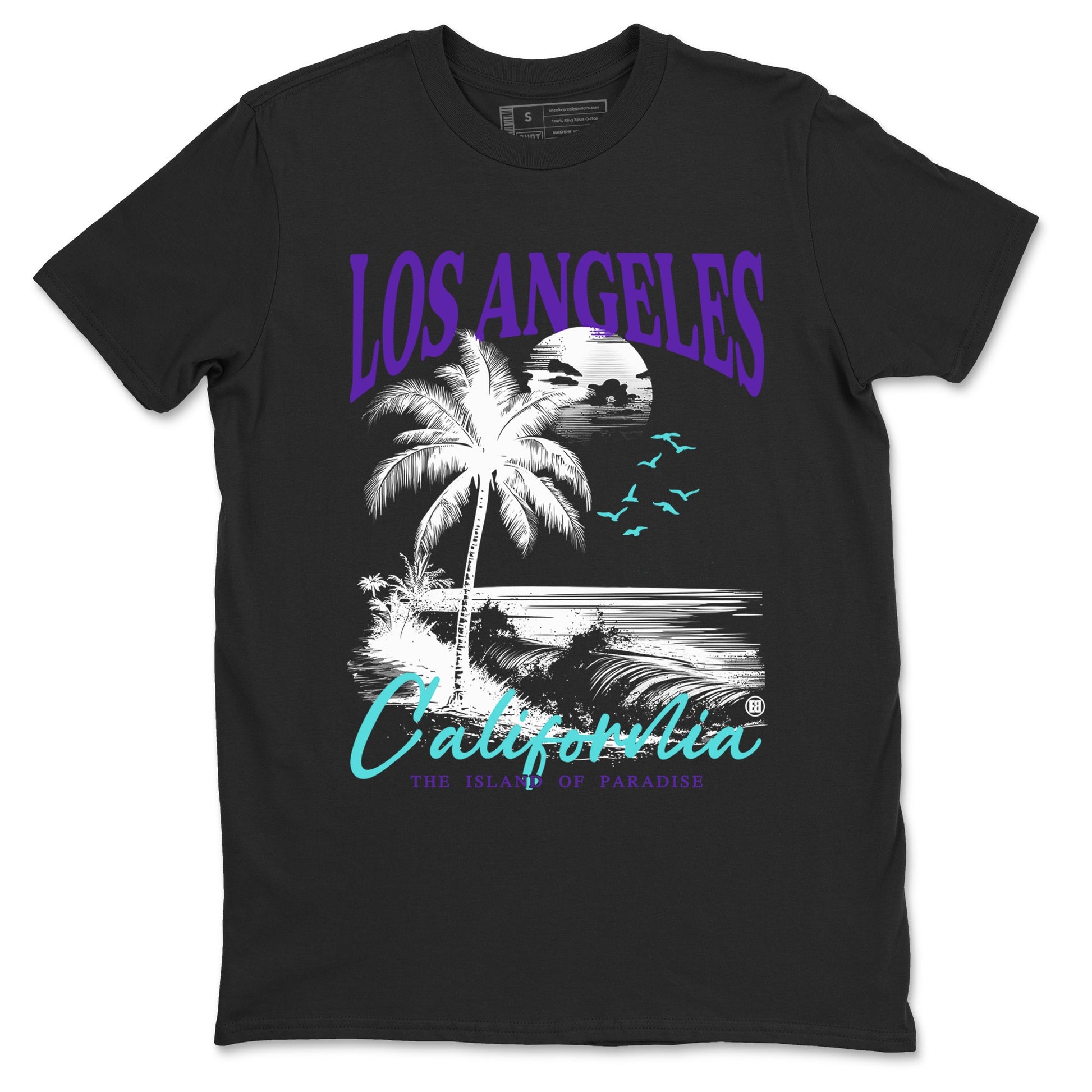 5s Grape shirts to match jordans Los Angeles California best t shirts to wear with jordans AJ 5 OG Grape match shoes to clothes SNRT Sneaker Tees unisex cotton Black 2 shirts