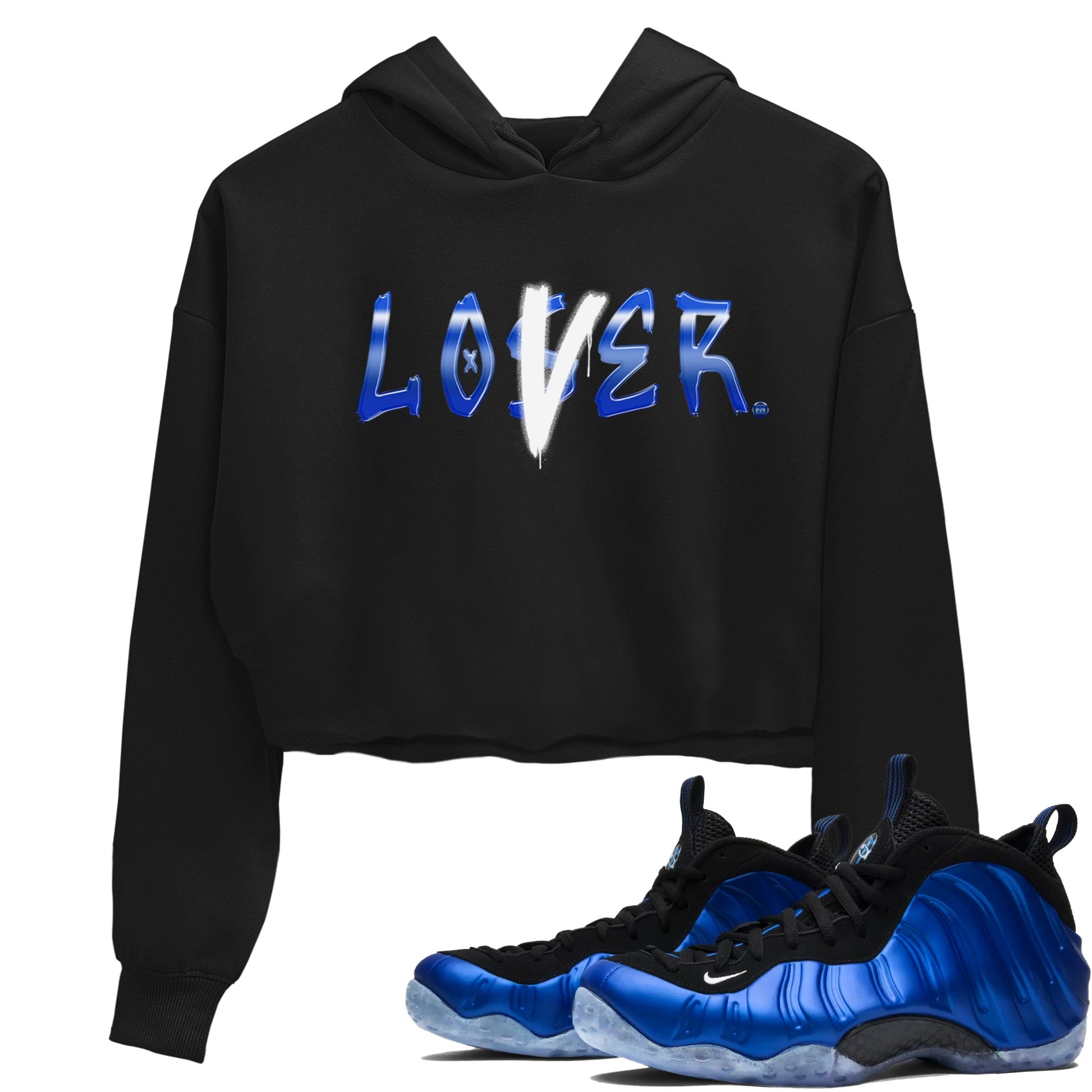 Air Foamposite One Royal shirts to match jordans Loser Lover sneaker match tees Air Foamposite One Royal SNRT Sneaker Release Tees unisex cotton Black 1 Crop Shirts