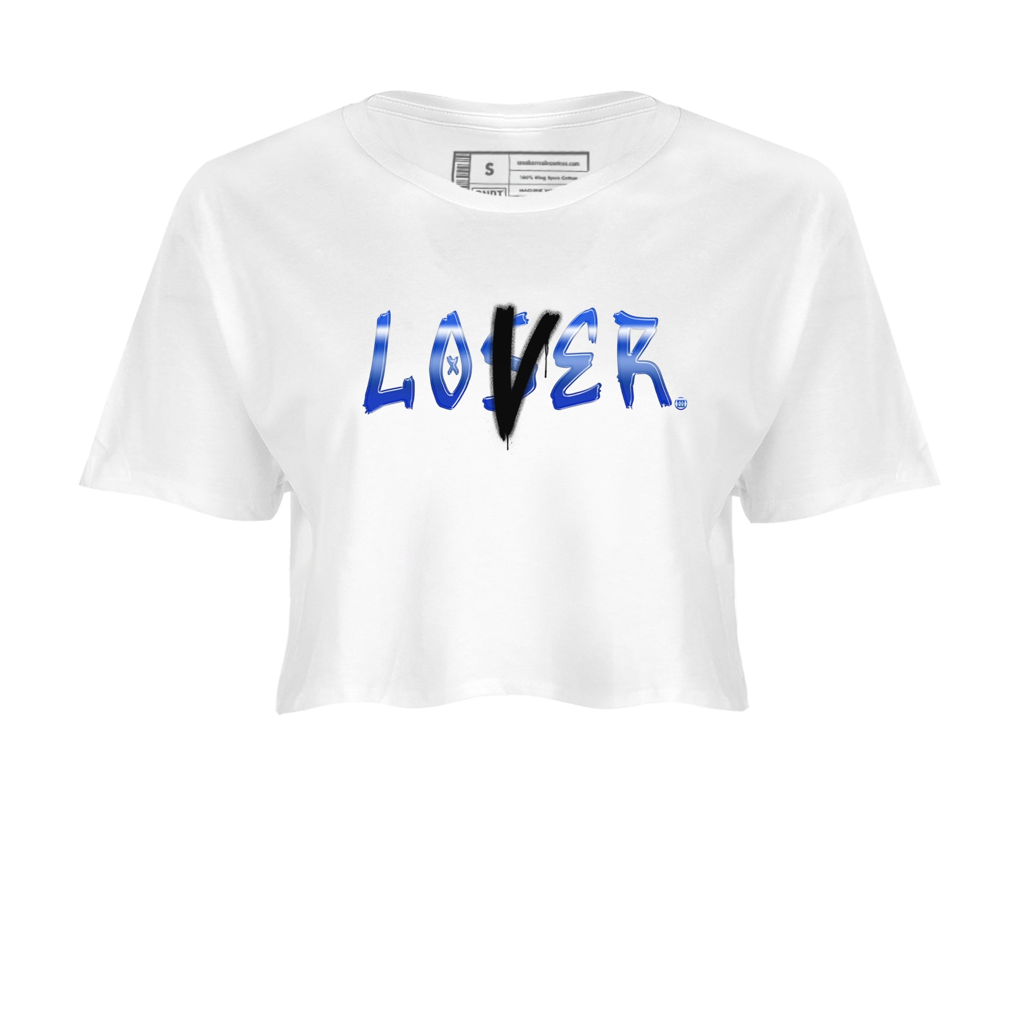 Air Foamposite One Royal shirts to match jordans Loser Lover sneaker match tees Air Foamposite One Royal SNRT Sneaker Release Tees unisex cotton White 2 Crop Shirts