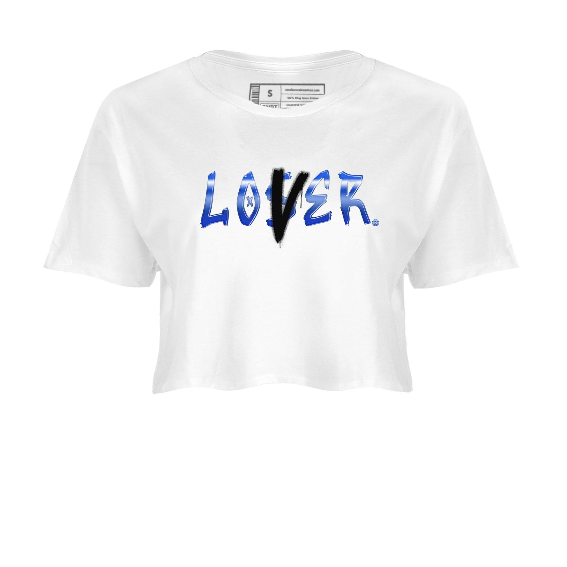 Air Foamposite One Royal shirts to match jordans Loser Lover sneaker match tees Air Foamposite One Royal SNRT Sneaker Release Tees unisex cotton White 2 Crop Shirts