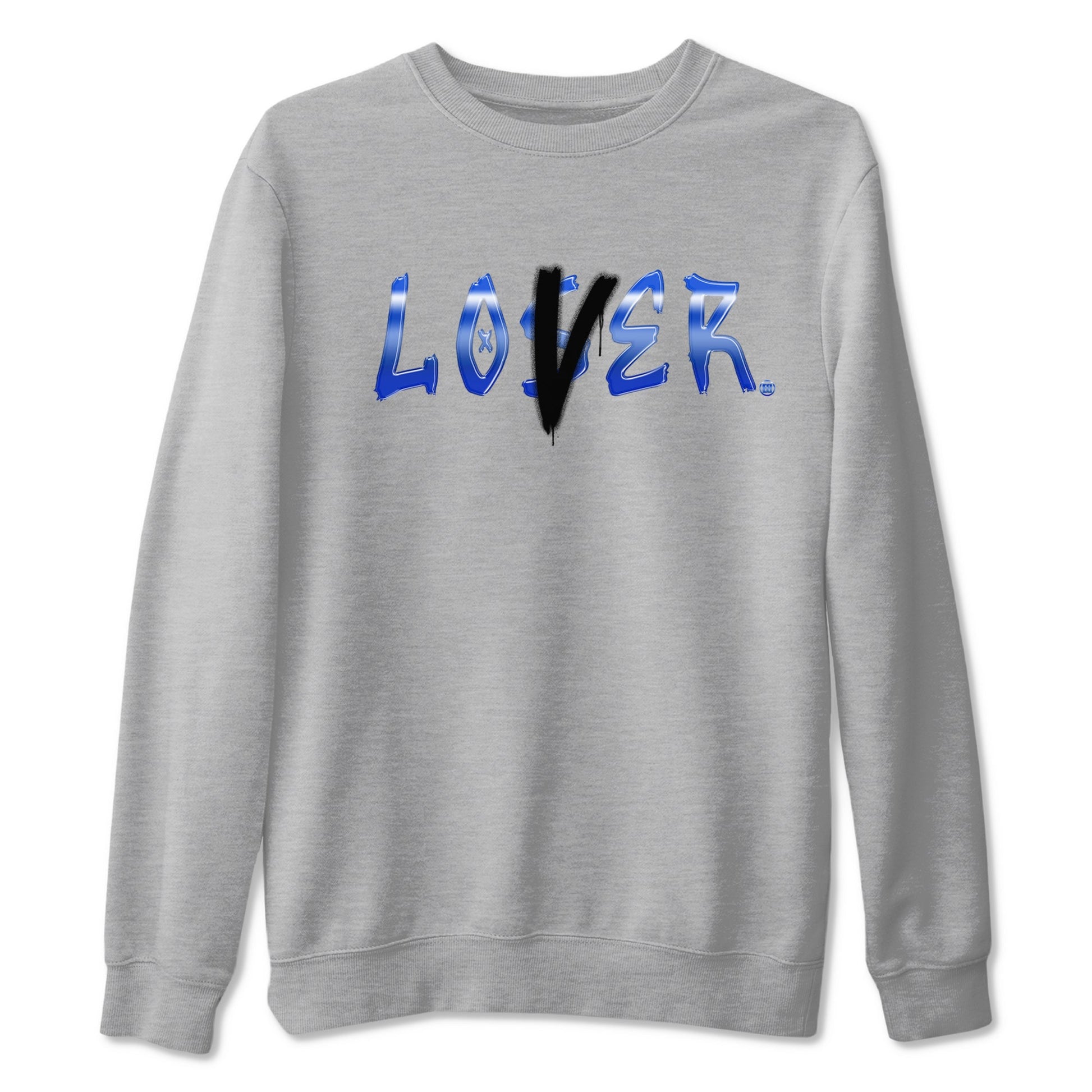 Air Foamposite One Royal shirts to match jordans Loser Lover sneaker match tees Air Foamposite One Royal SNRT Sneaker Release Tees unisex cotton Heather Grey 2 crew neck shirts