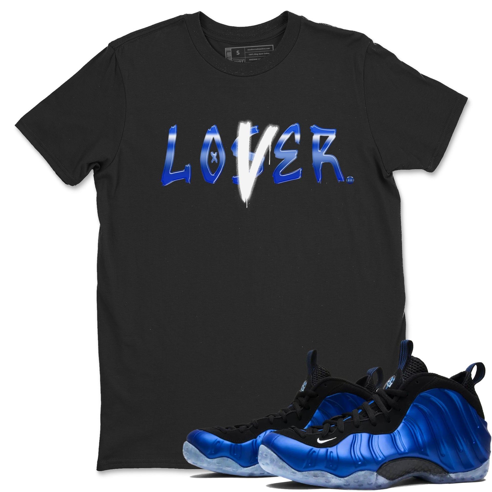 Air Foamposite One Royal shirts to match jordans Loser Lover sneaker match tees Air Foamposite One Royal SNRT Sneaker Release Tees unisex cotton Black 1 crew neck shirts