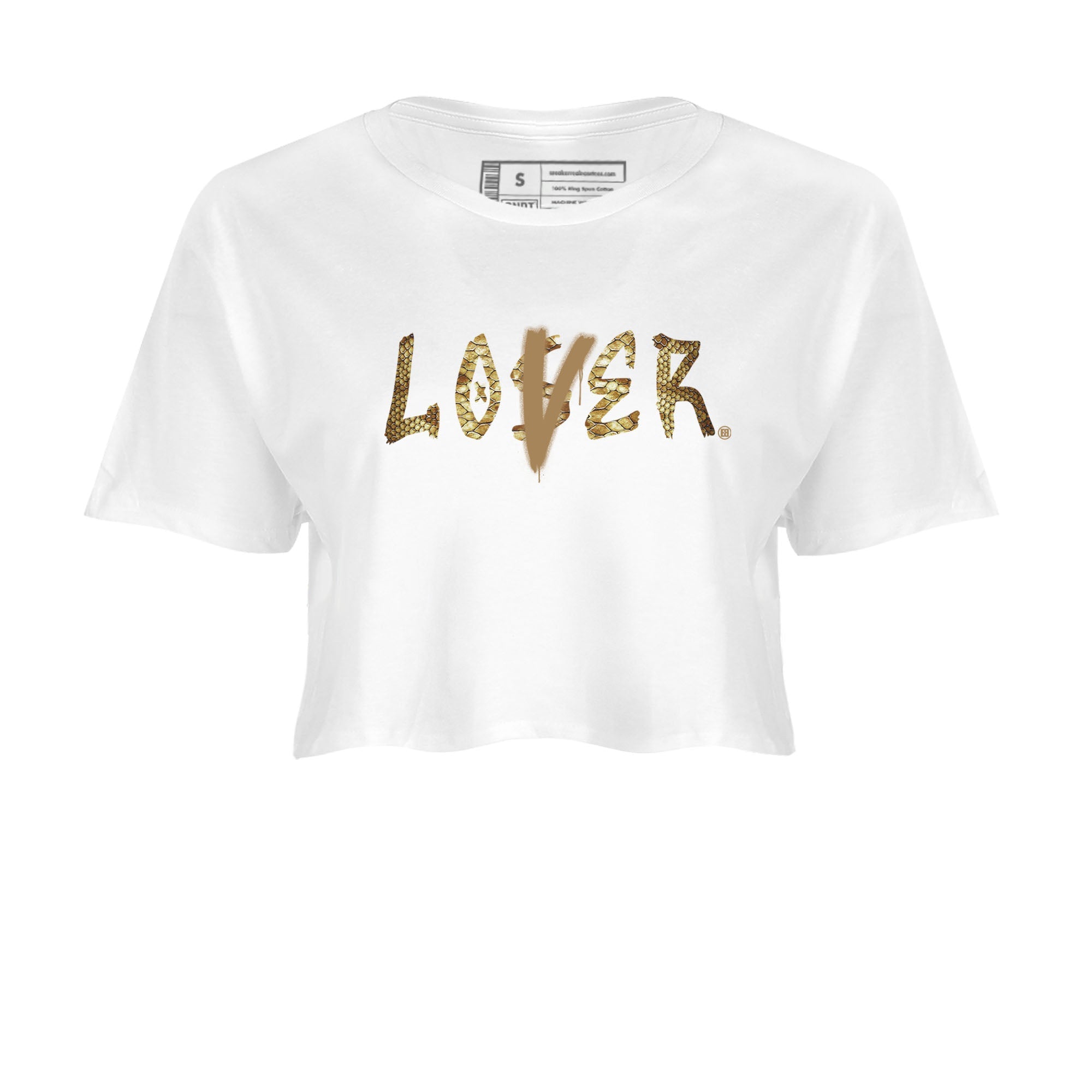 Air Force 1 Ivory Snake shirt to match jordans Loser Lover sneaker tees Air Force 1 Ivory Snake SNRT Sneaker Release Tees White 2 crop length shirt