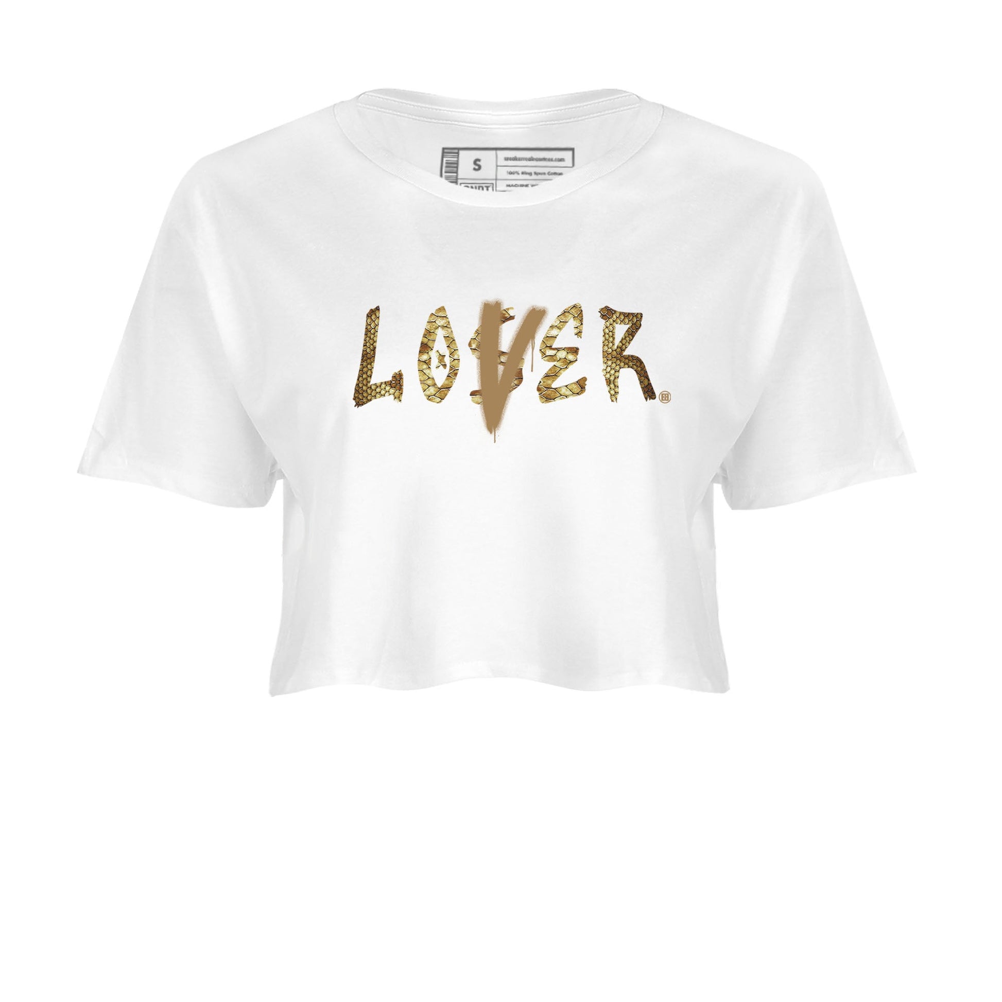 Air Force 1 Ivory Snake shirt to match jordans Loser Lover sneaker tees Air Force 1 Ivory Snake SNRT Sneaker Release Tees White 2 crop length shirt
