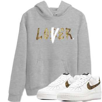 Air Force 1 Ivory Snake shirt to match jordans Loser Lover sneaker tees Air Force 1 Ivory Snake SNRT Sneaker Release Tees unisex cotton Heather Grey 1 crew neck shirt