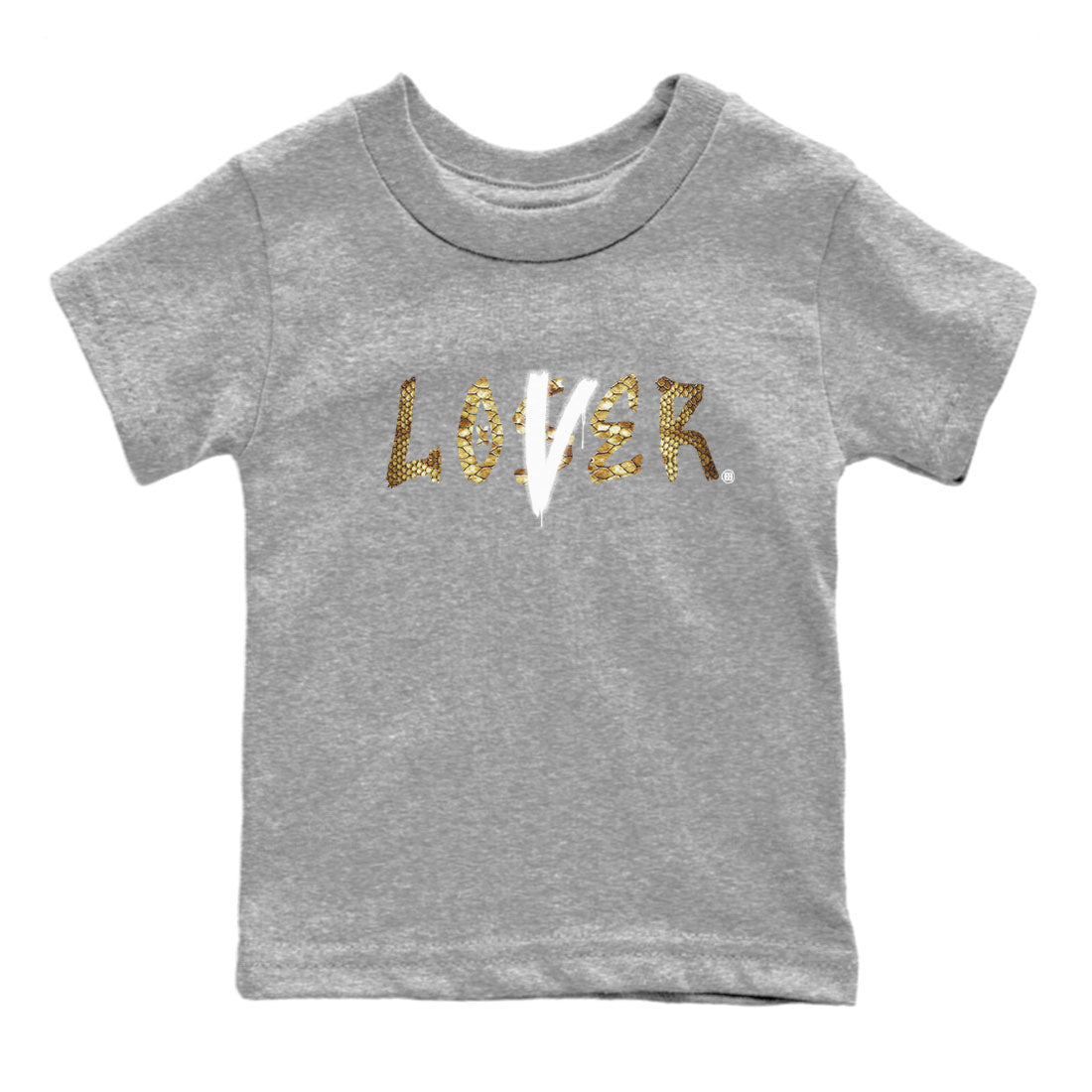 Air Force 1 Ivory Snake shirt to match jordans Loser Lover sneaker tees Air Force 1 Ivory Snake SNRT sneaker release tees baby toddler Heather Grey 2 cotton Shirt