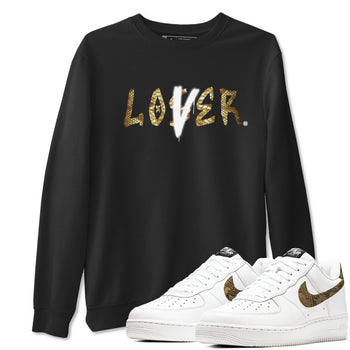 Air Force 1 Ivory Snake shirt to match jordans Loser Lover sneaker tees Air Force 1 Ivory Snake SNRT Sneaker Release Tees unisex cotton Black 1 crew neck shirt