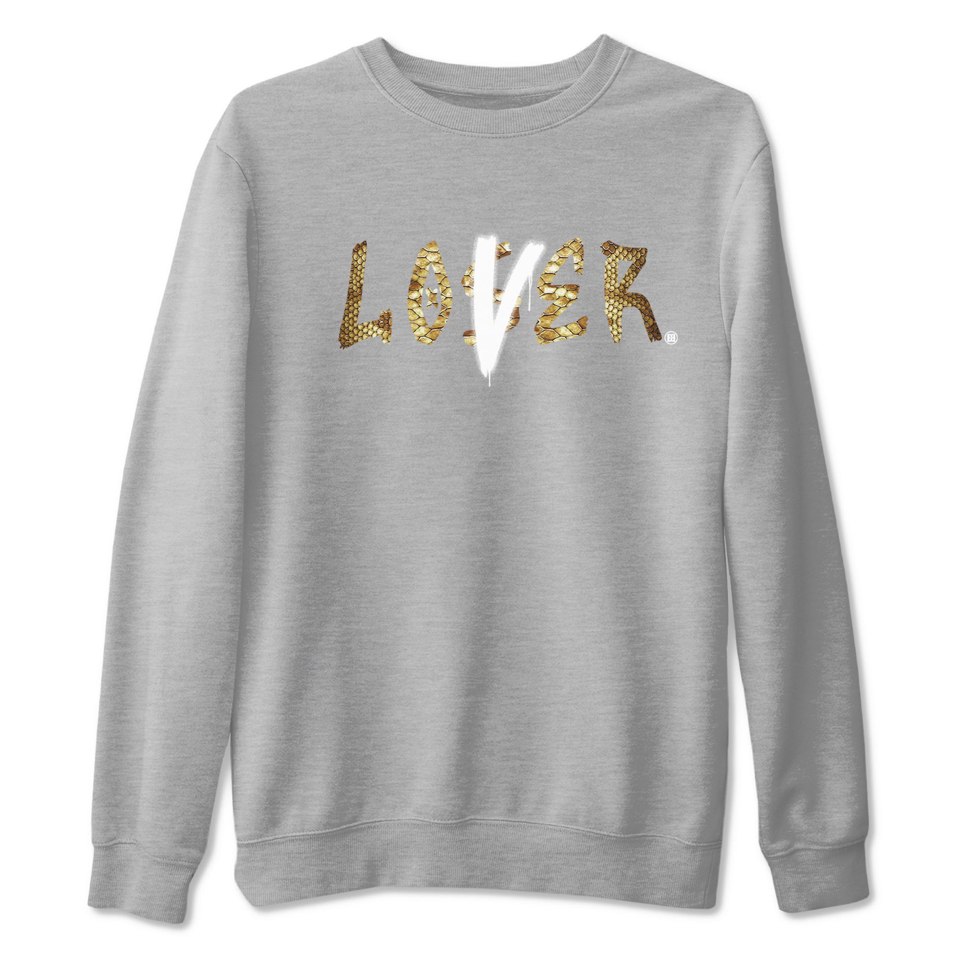 Air Force 1 Ivory Snake shirt to match jordans Loser Lover sneaker tees Air Force 1 Ivory Snake SNRT Sneaker Release Tees unisex cotton Heather Grey 2 crew neck shirt