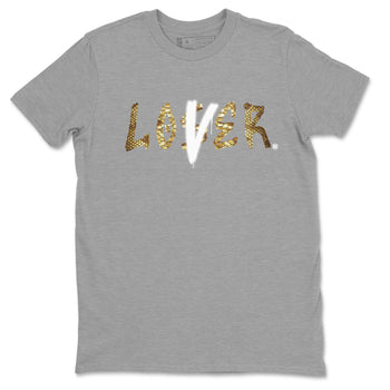 Air Force 1 Ivory Snake shirt to match jordans Loser Lover sneaker tees Air Force 1 Ivory Snake SNRT Sneaker Release Tees unisex cotton Heather Grey 2 crew neck shirt