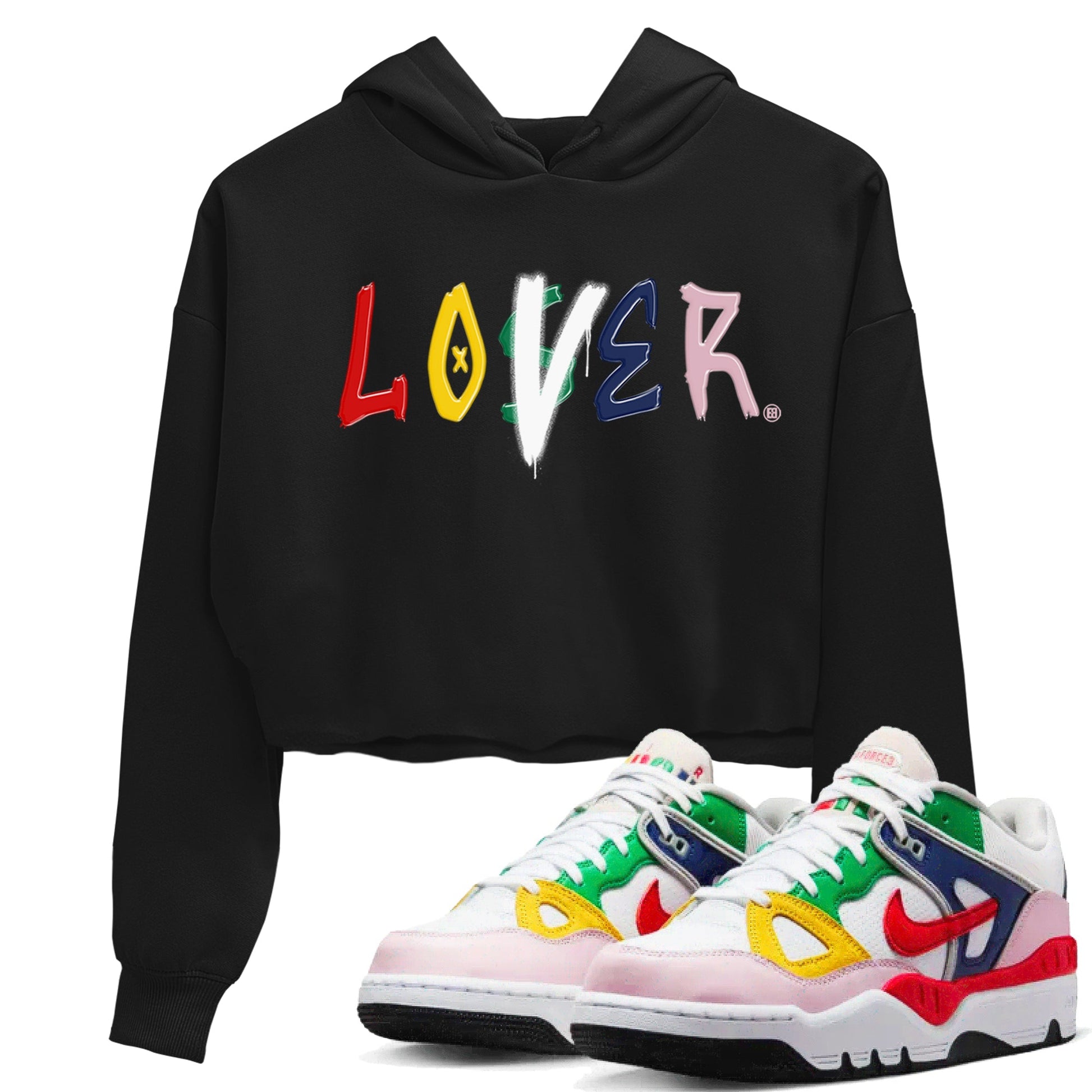 AF 3 Nigo shirtsto match jordans Loser Lover sneaker match tees Air Force 3 Low x Nigo Blue Void and Tour Yellow match shoes to clothes SNRT Sneaker Tees unisex cotton Black 1 crop tee