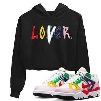 AF 3 Nigo shirtsto match jordans Loser Lover sneaker match tees Air Force 3 Low x Nigo Blue Void and Tour Yellow match shoes to clothes SNRT Sneaker Tees unisex cotton Black 1 crop tee