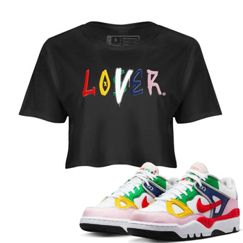 AF 3 Nigo shirtsto match jordans Loser Lover sneaker match tees Air Force 3 Low x Nigo Blue Void and Tour Yellow match shoes to clothes SNRT Sneaker Tees unisex cotton Black 1 crop tee