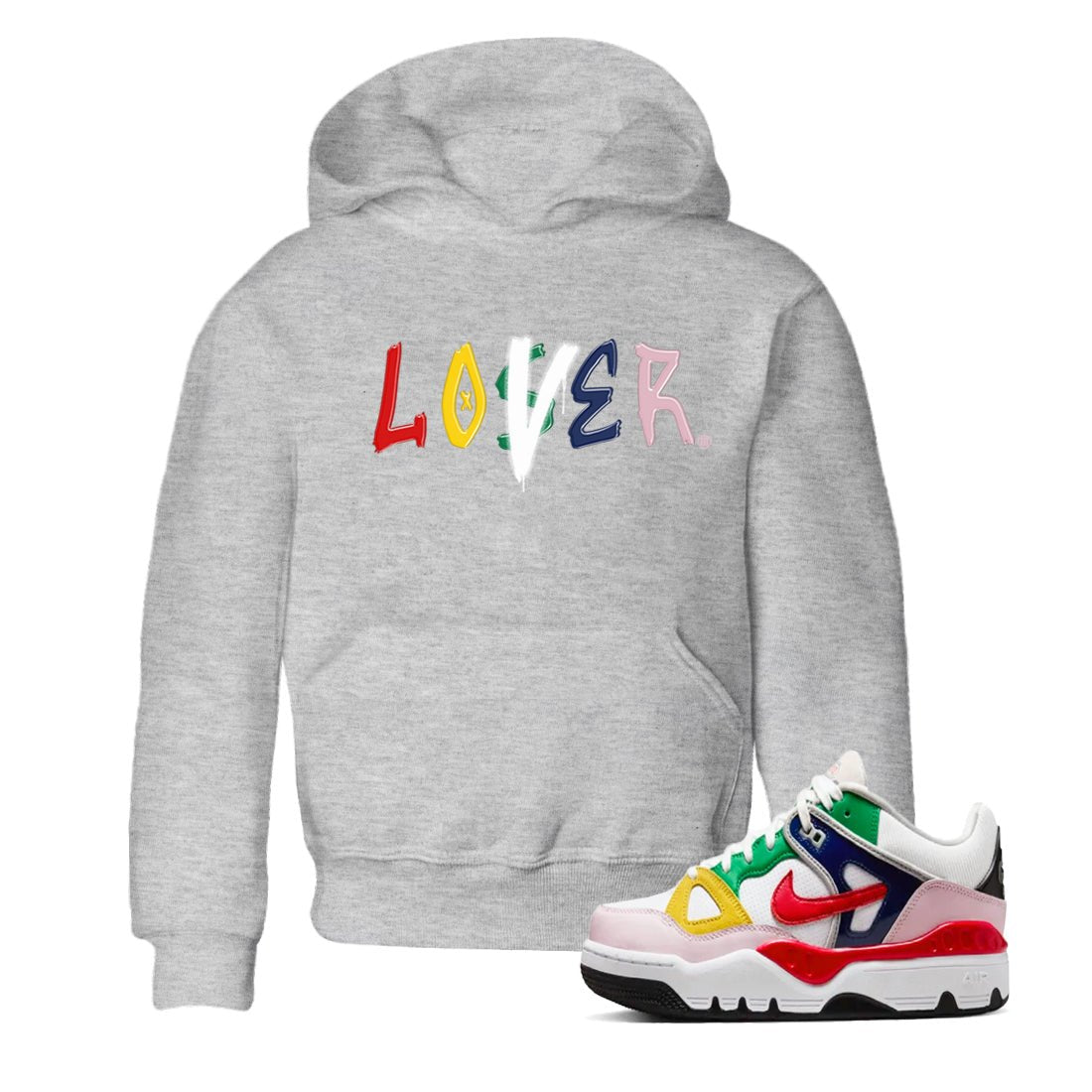 AF 3 Nigo shirtsto match jordans Loser Lover sneaker match tees Air Force 3 Low x Nigo Blue Void and Tour Yellow match shoes to clothes SNRT Sneaker Tees Youth Baby Heather Grey 1 tee