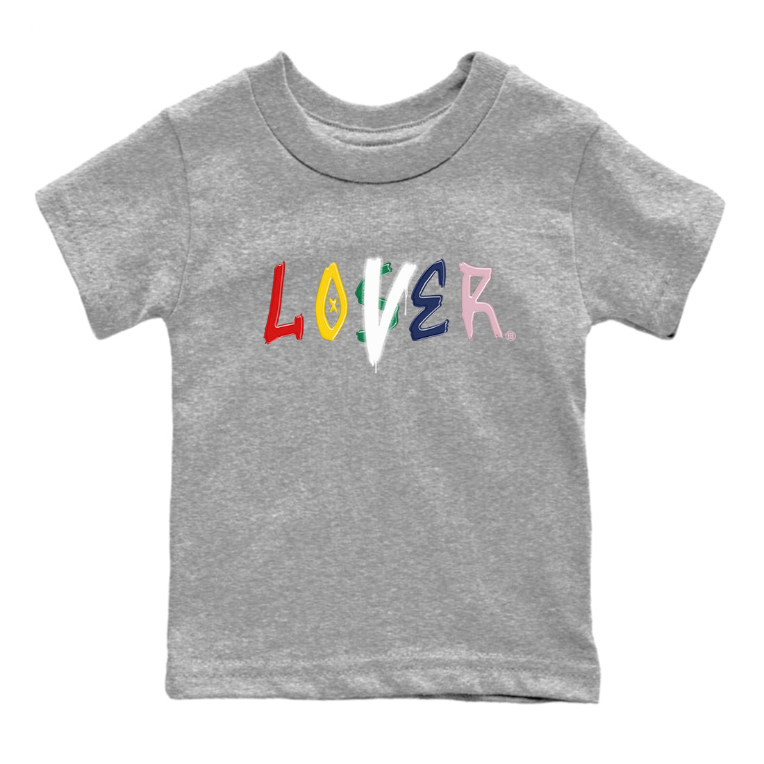 AF 3 Nigo shirtsto match jordans Loser Lover sneaker match tees Air Force 3 Low x Nigo Blue Void and Tour Yellow match shoes to clothes SNRT Sneaker Tees Youth Baby Heather Grey 2 tee