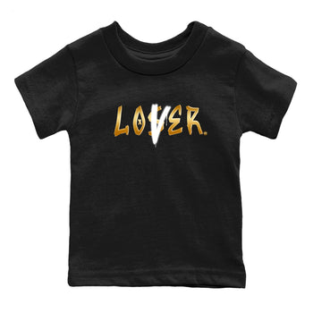 AJ1 Black Metallic Gold shirts to match jordans Loser Lover sneaker match tees Air Jordan 1 Black Metallic Gold SNRT Sneaker Tees streetwear brand Baby and Youth Black 2 cotton tee