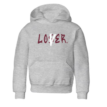 1s Metallic Burgundy shirts to match jordans Loser Lover sneaker match tees Jordan 1 Retro High '85 OG Metallic Burgundy SNRT Sneaker Tees streetwear brand Baby and Youth Heather Grey 2 cotton tee