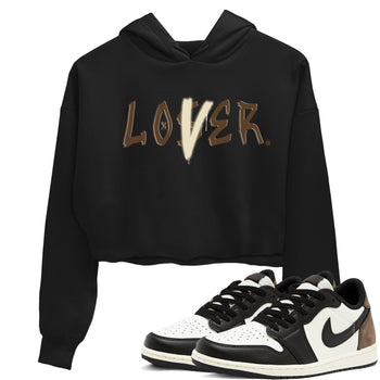 1s Mocha shirts to match jordans Loser Lover sneaker match tees Air Jordan 1 Low Mocha SNRT Sneaker Release Tees unisex cotton Black 1 Crop Shirts