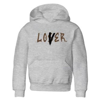 1s Mocha shirts to match jordans Loser Lover sneaker match tees Air Jordan 1 Low Mocha SNRT Sneaker Release Tees Youth Baby Heather Grey 2 crew neck shirts