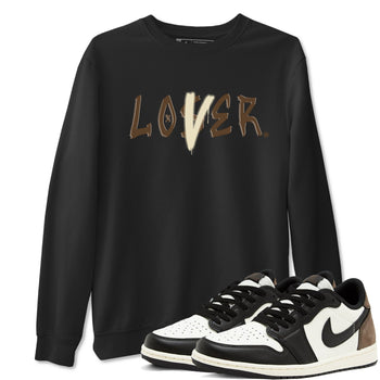 1s Mocha shirts to match jordans Loser Lover sneaker match tees Air Jordan 1 Low Mocha SNRT Sneaker Release Tees unisex cotton Black 1 crew neck shirts
