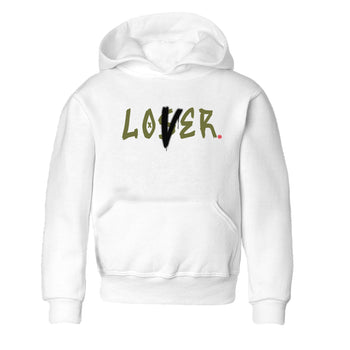 1s Travis Scott Medium Olive shirts to match jordans Loser Lover sneaker match tees Air Jordan 1 Travis Scott Medium Olive SNRT Sneaker Tees streetwear brand Baby and Youth White 2 cotton tee