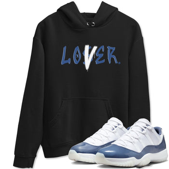 Air Jordan 11 Low Diffused Blue shirts to match jordans Loser Lover sneaker match tees 11s Diffused Blue SNRT Sneaker Release Tees unisex cotton Black 1 crew neck shirts