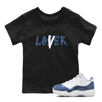 Air Jordan 11 Low Diffused Blue shirts to match jordans Loser Lover sneaker match tees 11s Diffused Blue SNRT Sneaker Release Tees Youth Baby Black 1 crew neck shirts