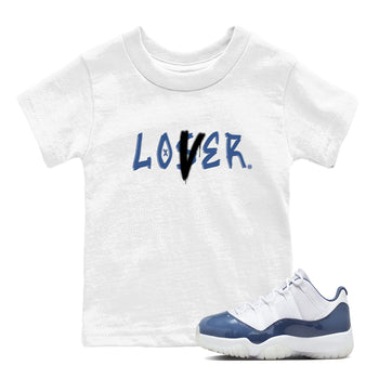 Air Jordan 11 Low Diffused Blue shirts to match jordans Loser Lover sneaker match tees 11s Diffused Blue SNRT Sneaker Release Tees Youth Baby White 1 crew neck shirts