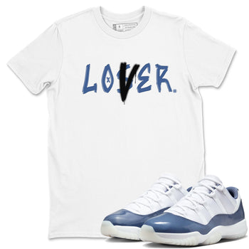 Air Jordan 11 Low Diffused Blue shirts to match jordans Loser Lover sneaker match tees 11s Diffused Blue SNRT Sneaker Release Tees unisex cotton White 1 crew neck shirts