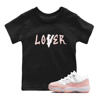 Air Jordan 11 Low Legend Pink shirts to match jordans Loser Lover sneaker match tees 11s Legend Pink SNRT Sneaker Tees streetwear brand Baby and Youth Black 1 cotton tee