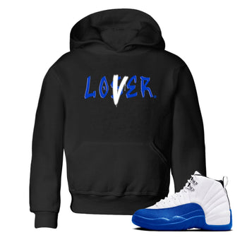 12s Blueberry shirts to match jordans Loser Lover best t shirts to wear with jordans AJ12 White & Game Royal match shoes to clothes SNRT Sneaker Tees Youth Baby Black 1 tee