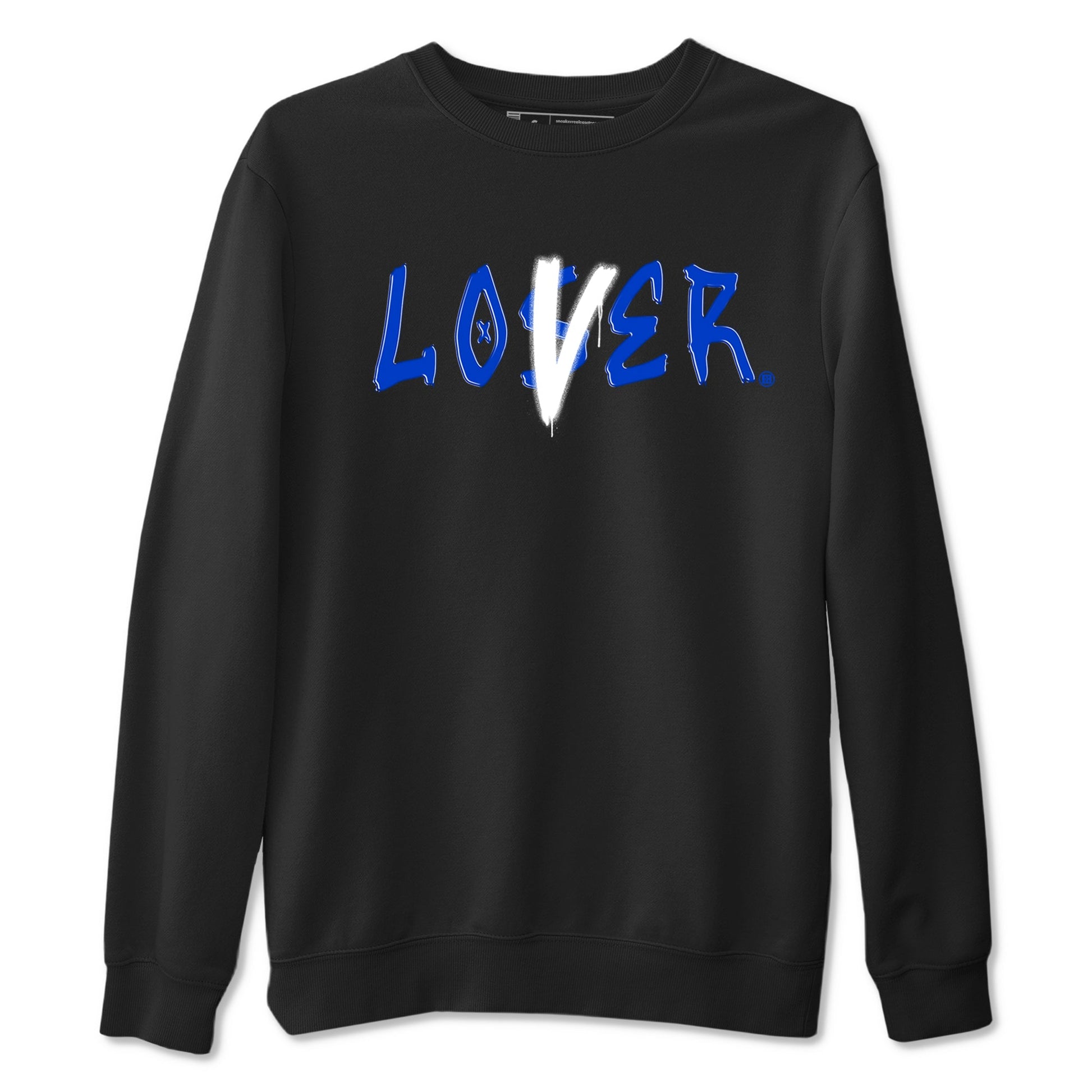 12s Blueberry shirts to match jordans Loser Lover best t shirts to wear with jordans AJ12 White & Game Royal match shoes to clothes SNRT Sneaker Tees unisex cotton Black 2 shirts