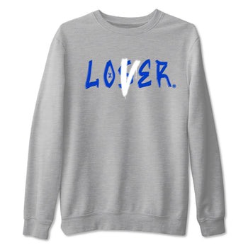 12s Blueberry shirts to match jordans Loser Lover best t shirts to wear with jordans AJ12 White & Game Royal match shoes to clothes SNRT Sneaker Tees unisex cotton Heather Grey 2 shirts