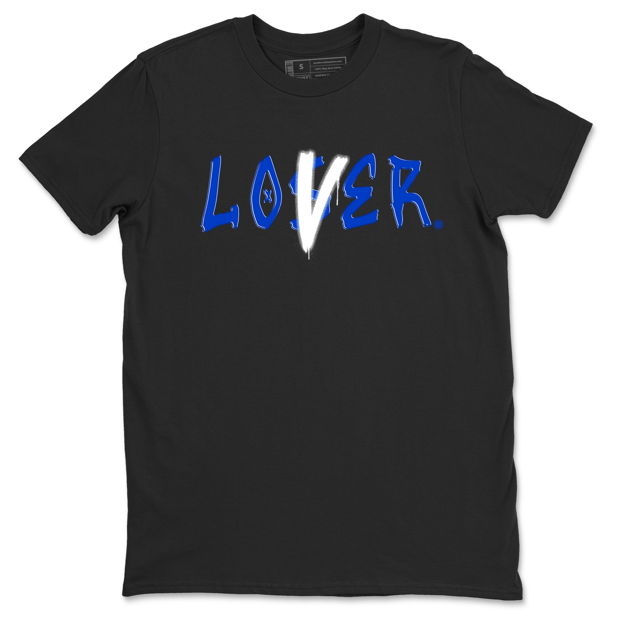 12s Blueberry shirts to match jordans Loser Lover best t shirts to wear with jordans AJ12 White & Game Royal match shoes to clothes SNRT Sneaker Tees unisex cotton Black 2 shirts