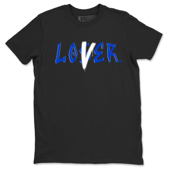 12s Blueberry shirts to match jordans Loser Lover best t shirts to wear with jordans AJ12 White & Game Royal match shoes to clothes SNRT Sneaker Tees unisex cotton Black 2 shirts