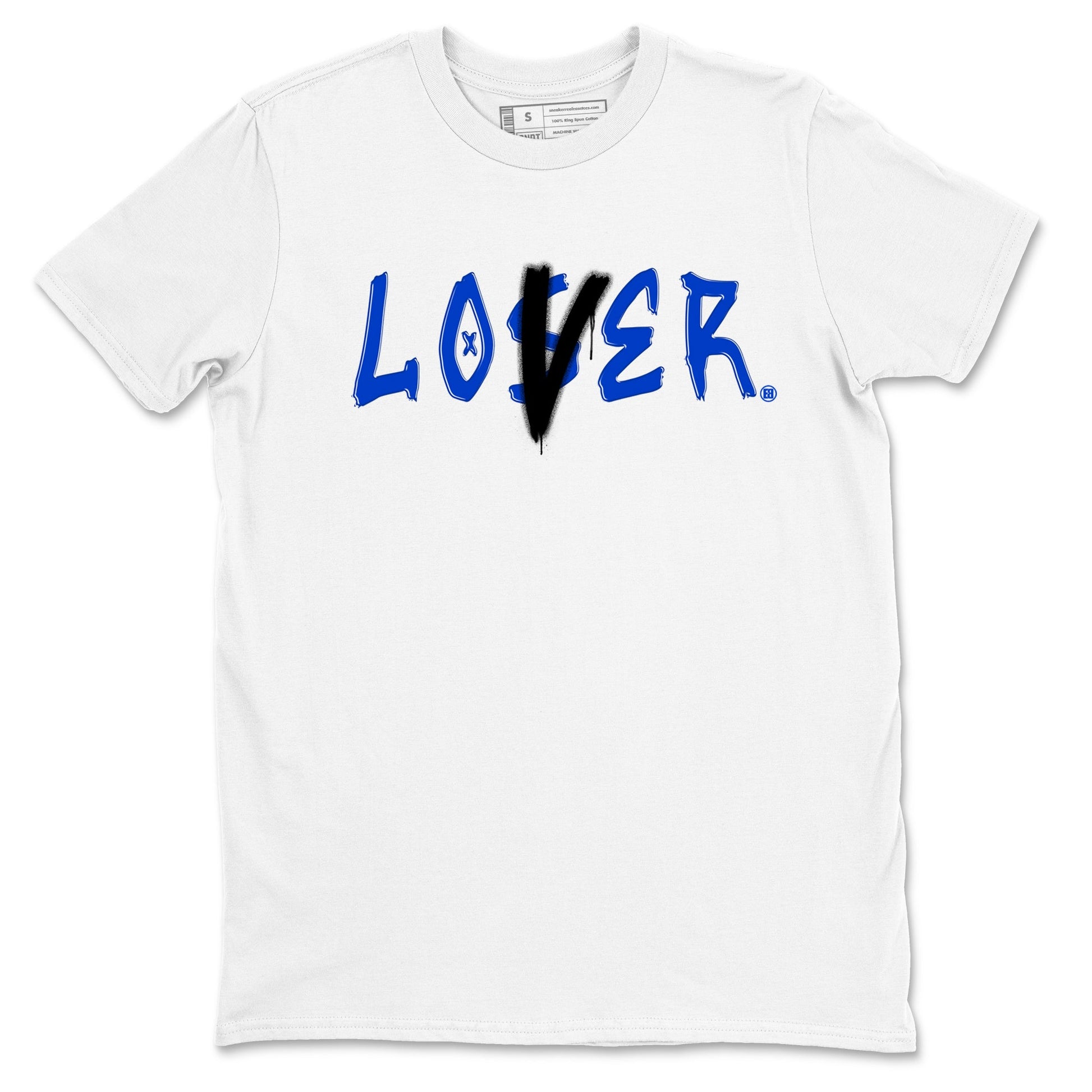 12s Blueberry shirts to match jordans Loser Lover best t shirts to wear with jordans AJ12 White & Game Royal match shoes to clothes SNRT Sneaker Tees unisex cotton White 2 shirts
