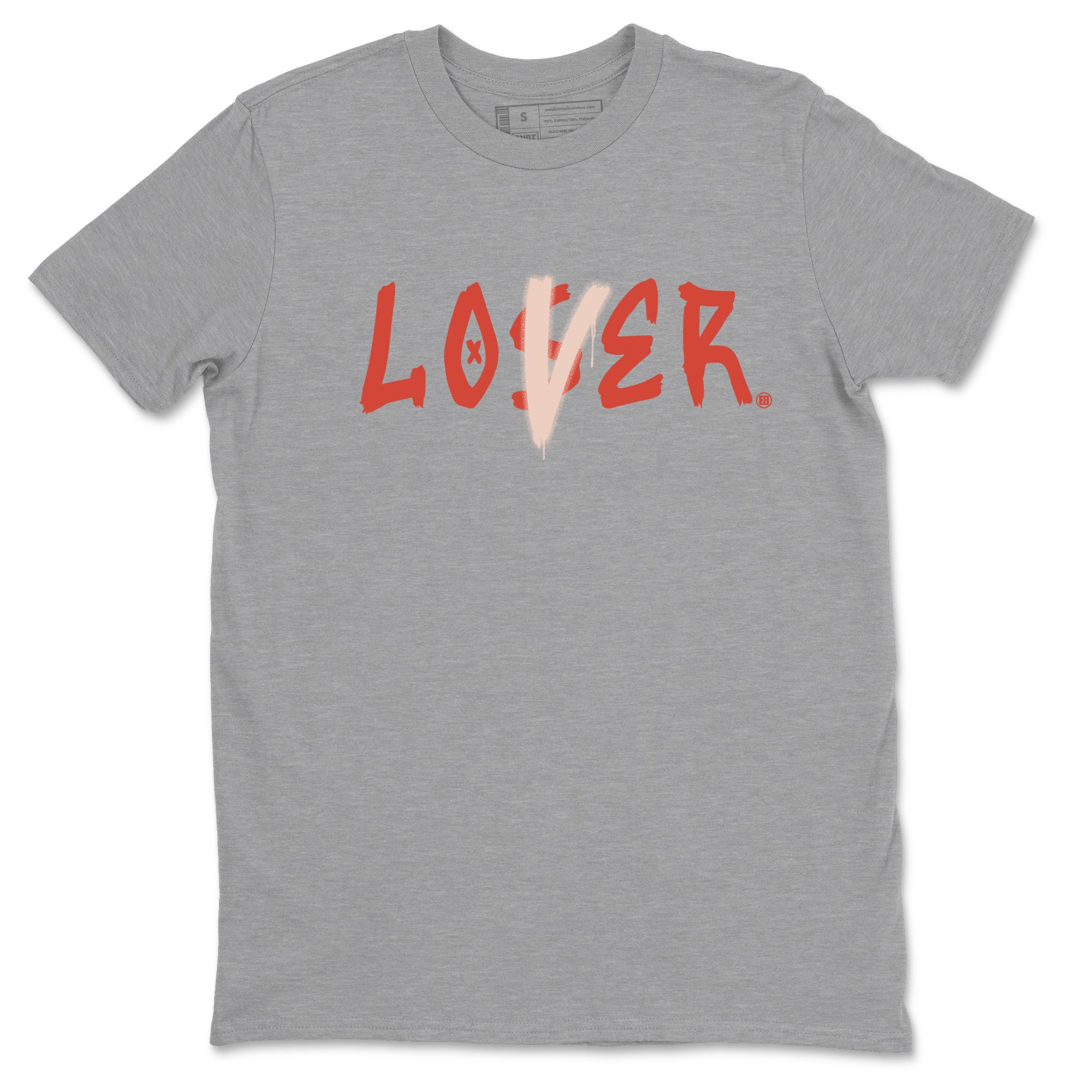 13s Dune Red shirts to match jordans Loser Lover sneaker match tees Air Jordan 13 Dune Red SNRT Sneaker Tees streetwear brand Heather Grey 2 unisex cotton tee