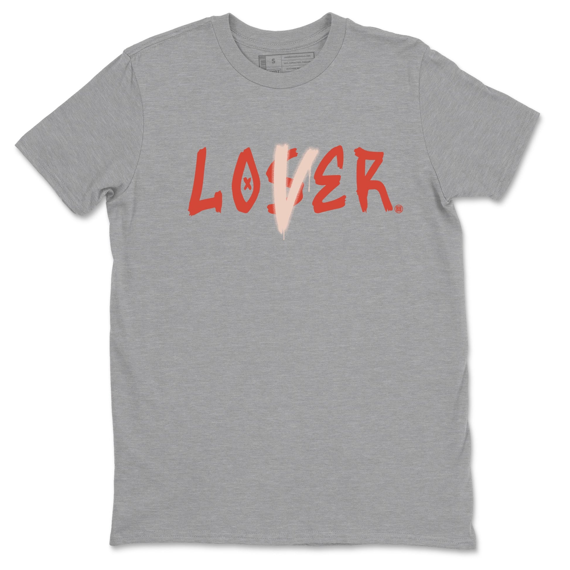 13s Dune Red shirts to match jordans Loser Lover sneaker match tees Air Jordan 13 Dune Red SNRT Sneaker Tees streetwear brand Heather Grey 2 unisex cotton tee