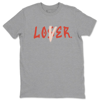 13s Dune Red shirts to match jordans Loser Lover sneaker match tees Air Jordan 13 Dune Red SNRT Sneaker Tees streetwear brand Heather Grey 2 unisex cotton tee