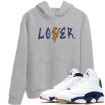 Air Jordan 13 Midnight Navy shirts to match jordans Loser Lover sneaker match tees 13 Midnight Navy SNRT Sneaker Release Tees unisex cotton Heather Grey 1 crew neck shirts