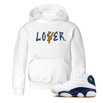Air Jordan 13 Midnight Navy shirts to match jordans Loser Lover sneaker match tees 13 Midnight Navy SNRT Sneaker Release Tees Youth Baby White 1 crew neck shirts