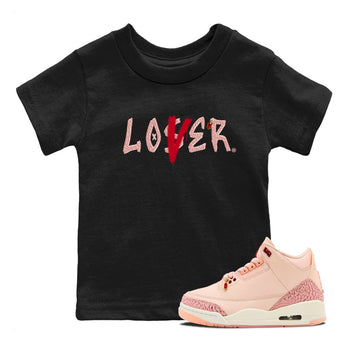 Air Jordan 3 "Treat Yourself" Washed Coral shirts to Special Valentine's Day Loser Lover sneaker match tees Jordan 3 Valentine's Day best t shirts to wear with jordans SNRT Sneaker Tees Youth Baby Black 1 tee