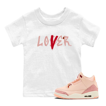 Air Jordan 3 "Treat Yourself" Washed Coral shirts to Special Valentine's Day Loser Lover sneaker match tees Jordan 3 Valentine's Day best t shirts to wear with jordans SNRT Sneaker Tees Youth Baby White 1 tee