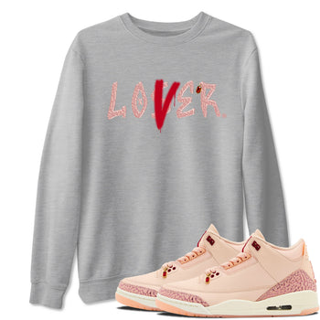 Air Jordan 3 "Treat Yourself" Washed Coral shirts to Special Valentine's Day Loser Lover sneaker match tees Jordan 3 Valentine's Day best t shirts to wear with jordans SNRT Sneaker Tees Graphic Tee Heather Grey 1 shirts