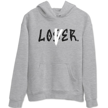 4s Fear shirts to match jordans Loser Lover sneaker match tees Air Jordan 4 Retro Fear match shoes to clothes SNRT Sneaker Tees unisex cotton Heather Grey 2 shirts