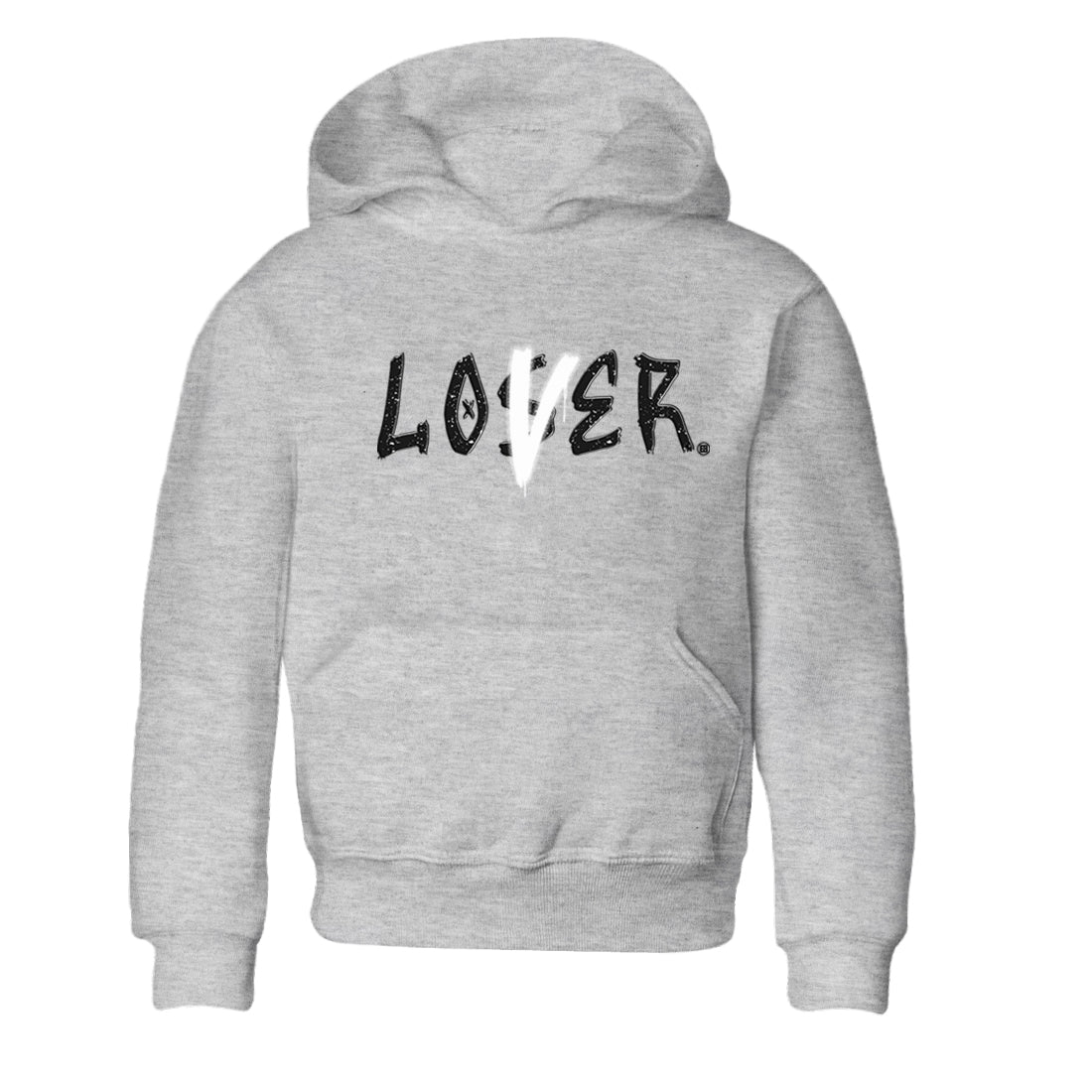 4s Fear shirts to match jordans Loser Lover sneaker match tees Air Jordan 4 Retro Fear match shoes to clothes SNRT Sneaker Tees Youth Baby Heather Grey 2 tee